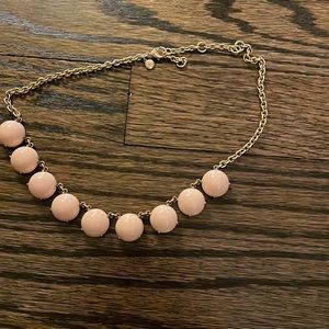 Jcrew light pink bubble necklace